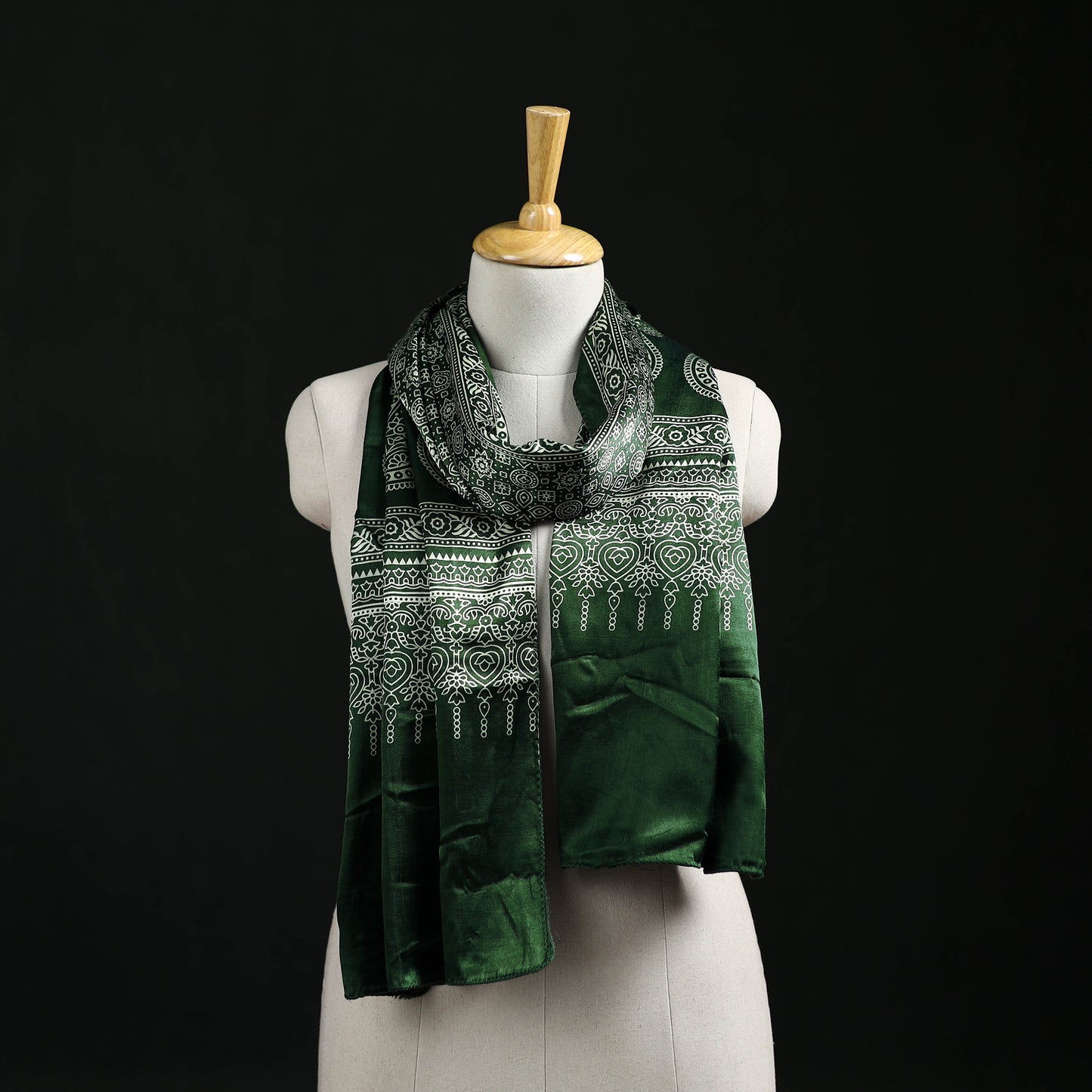 Kutch Printed Mashru Silk Stole 26