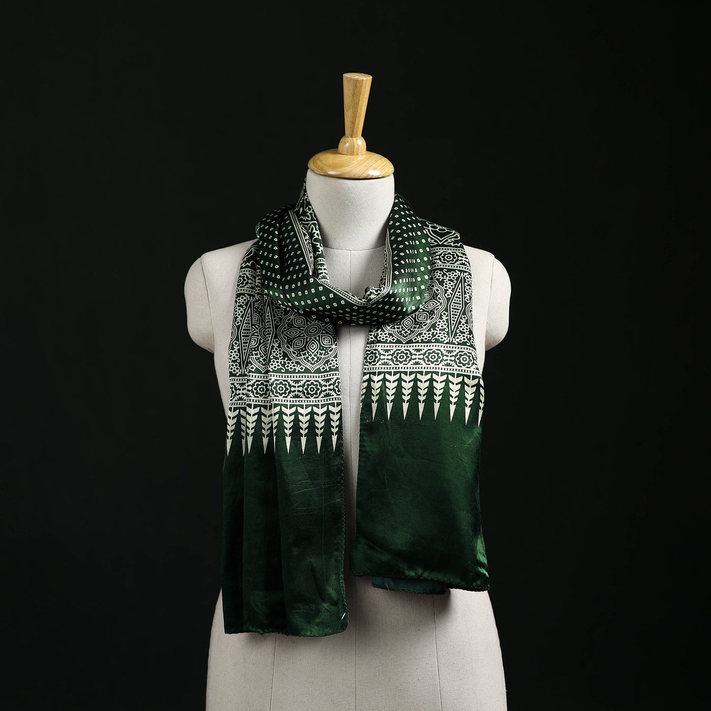Kutch Printed Mashru Silk Stole 27