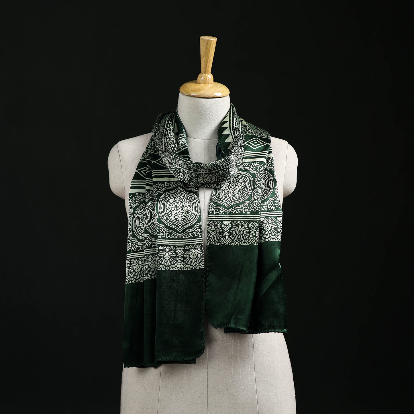 Kutch Printed Mashru Silk Stole 28