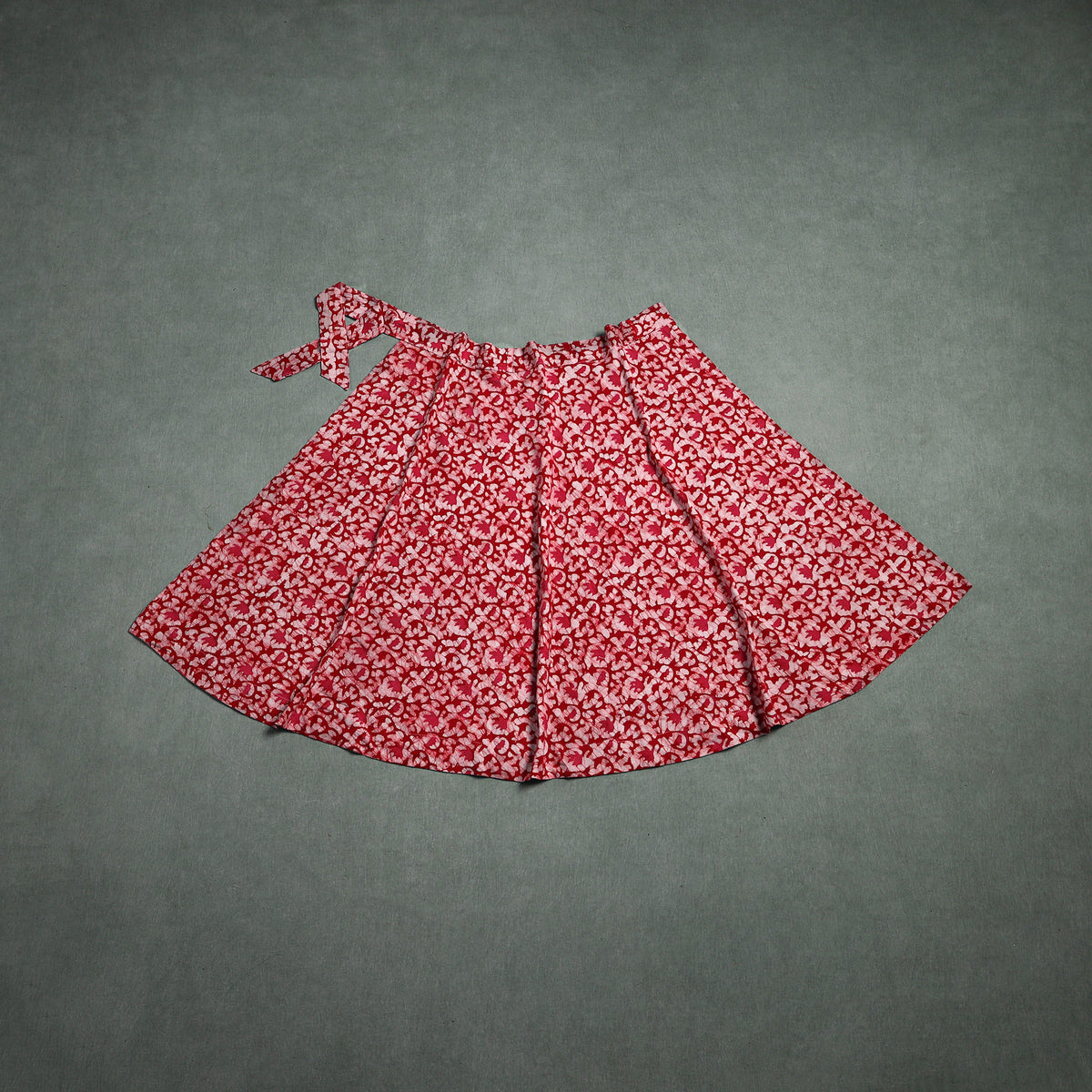 Batik Print Cotton Wrap Around Skirt 89