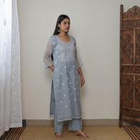 Kota Doria Kurta Suit Set