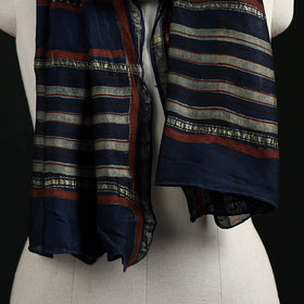Akola Hand Block Print Chanderi Silk Handloom Stole 01