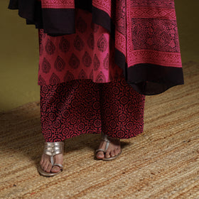 Natural Dyed Hand Block Bagh Print Cotton Suit Set with Dupatta for Women 10