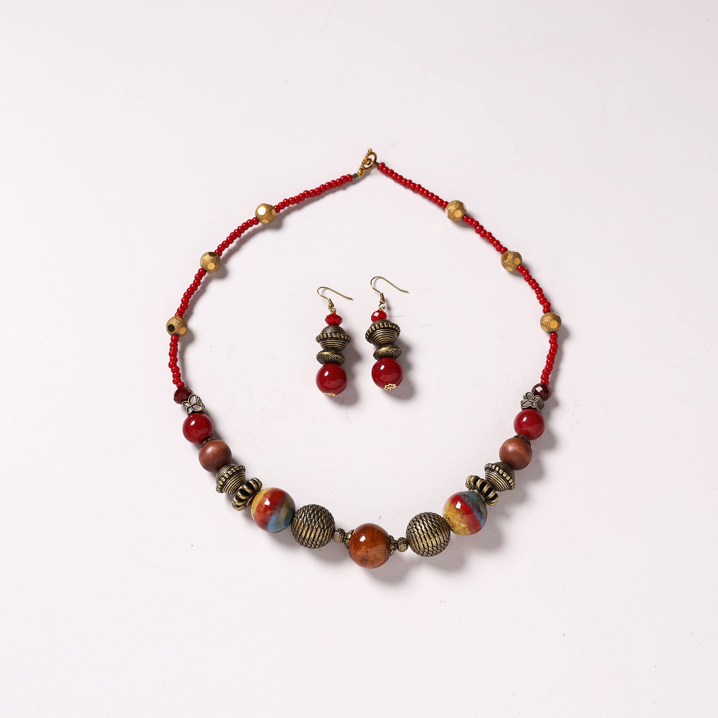 Handmade Beaded Necklace Set 226