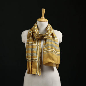 Akola Hand Block Print Chanderi Silk Handloom Stole 05