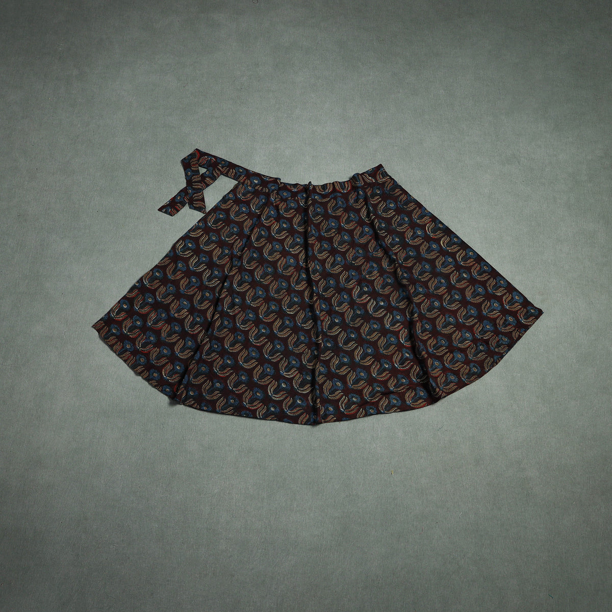 Bagru Hand Block Print Cotton Wrap Around Skirt 81