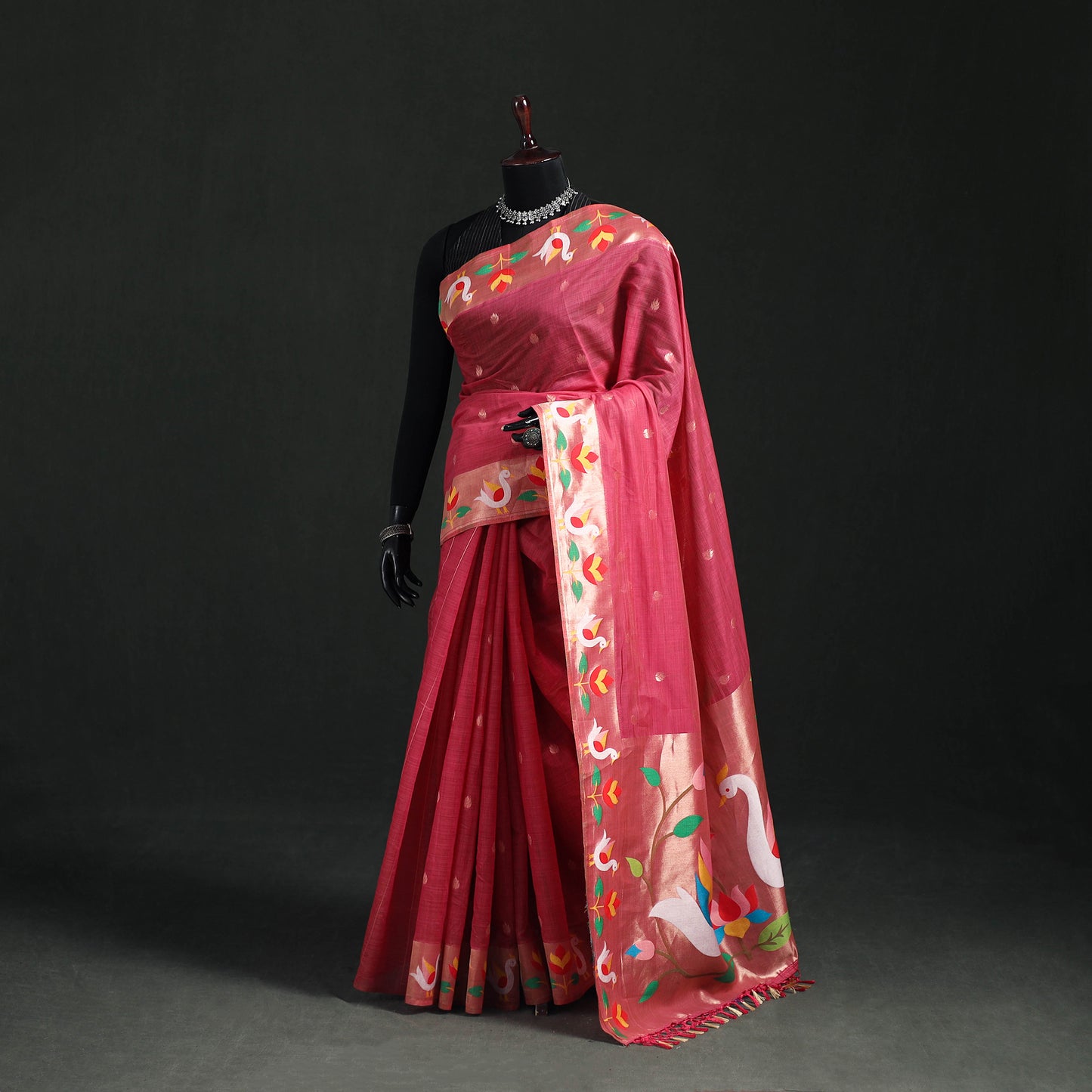 Bangalore Silk Zari Border Saree 02