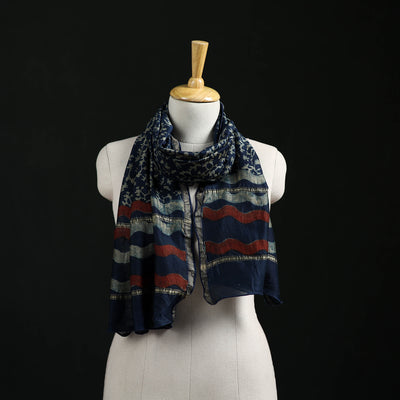Akola Hand Block Print Chanderi Silk Handloom Stole 08