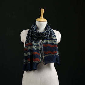 Akola Hand Block Print Chanderi Silk Handloom Stole 08