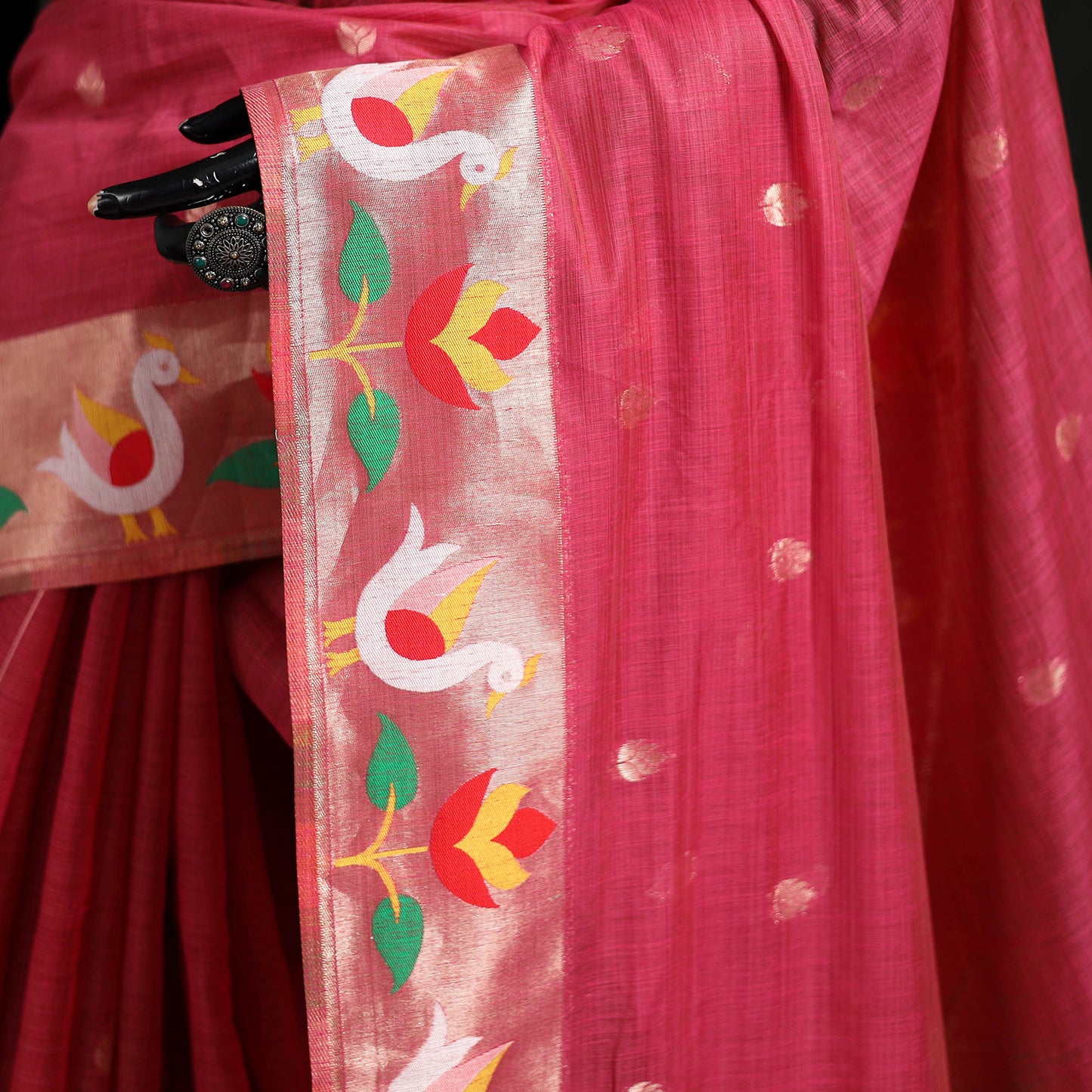 Bangalore Silk Zari Border Saree 02
