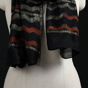 Akola Hand Block Print Chanderi Silk Handloom Stole 11