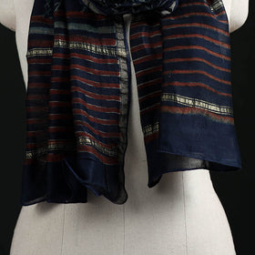 Akola Hand Block Print Chanderi Silk Handloom Stole 12