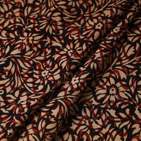Red Hand Block Print Cotton Ajrakh Fabric
