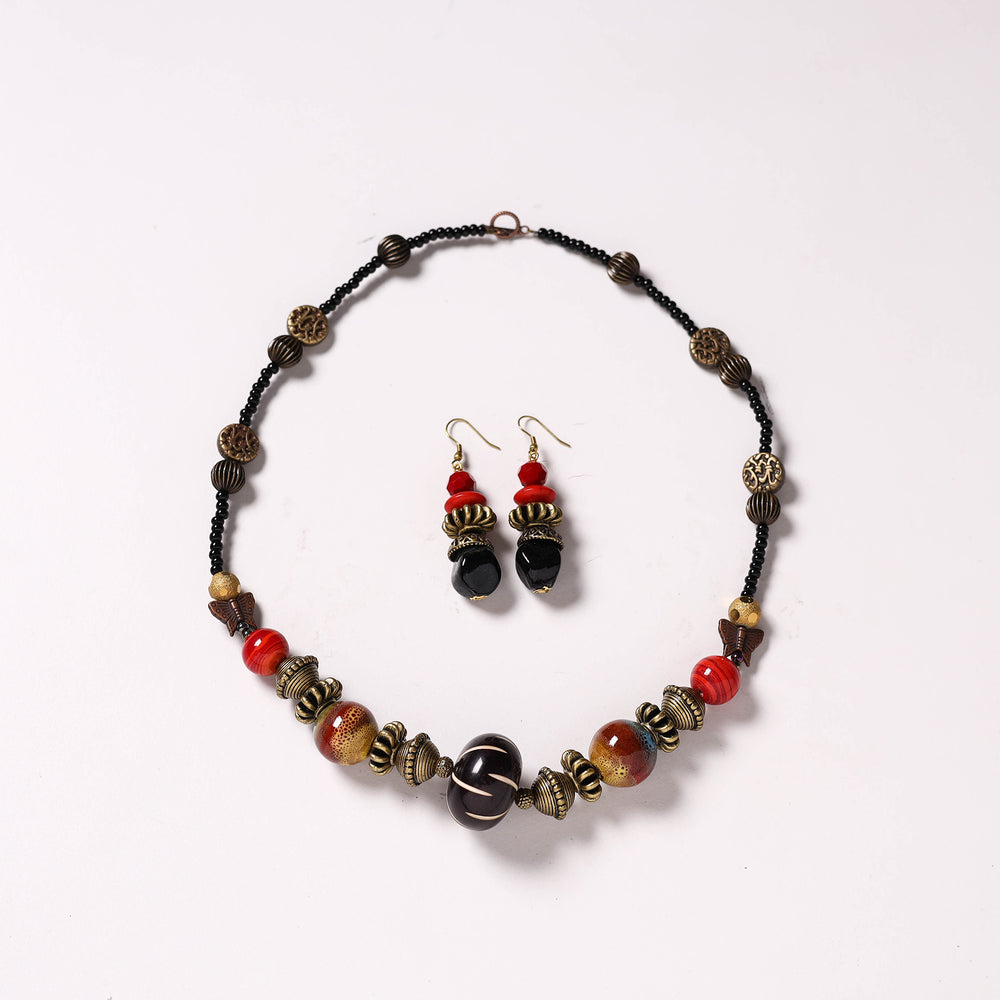 Handmade Beaded Necklace Set 237