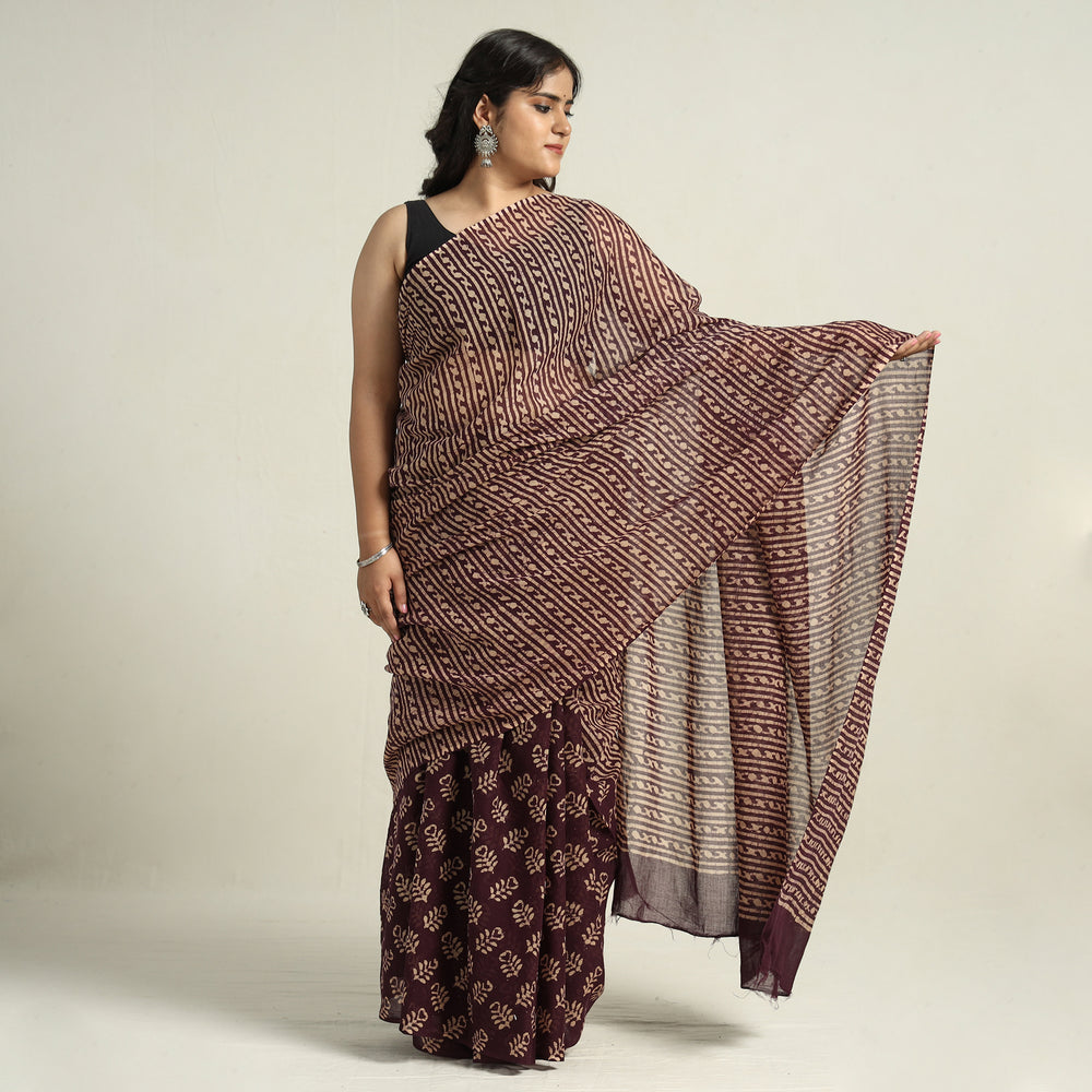 Batik Print Saree