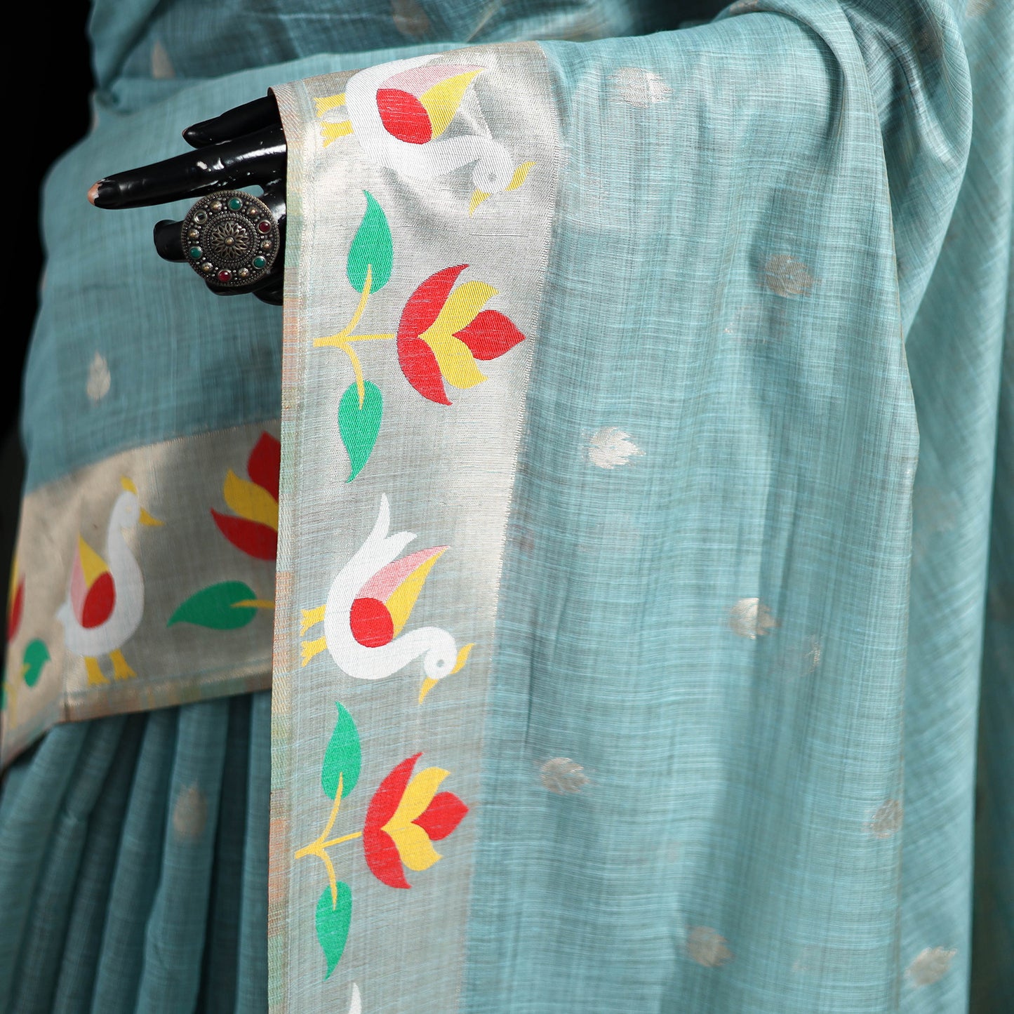 Bangalore Silk Zari Border Saree 18