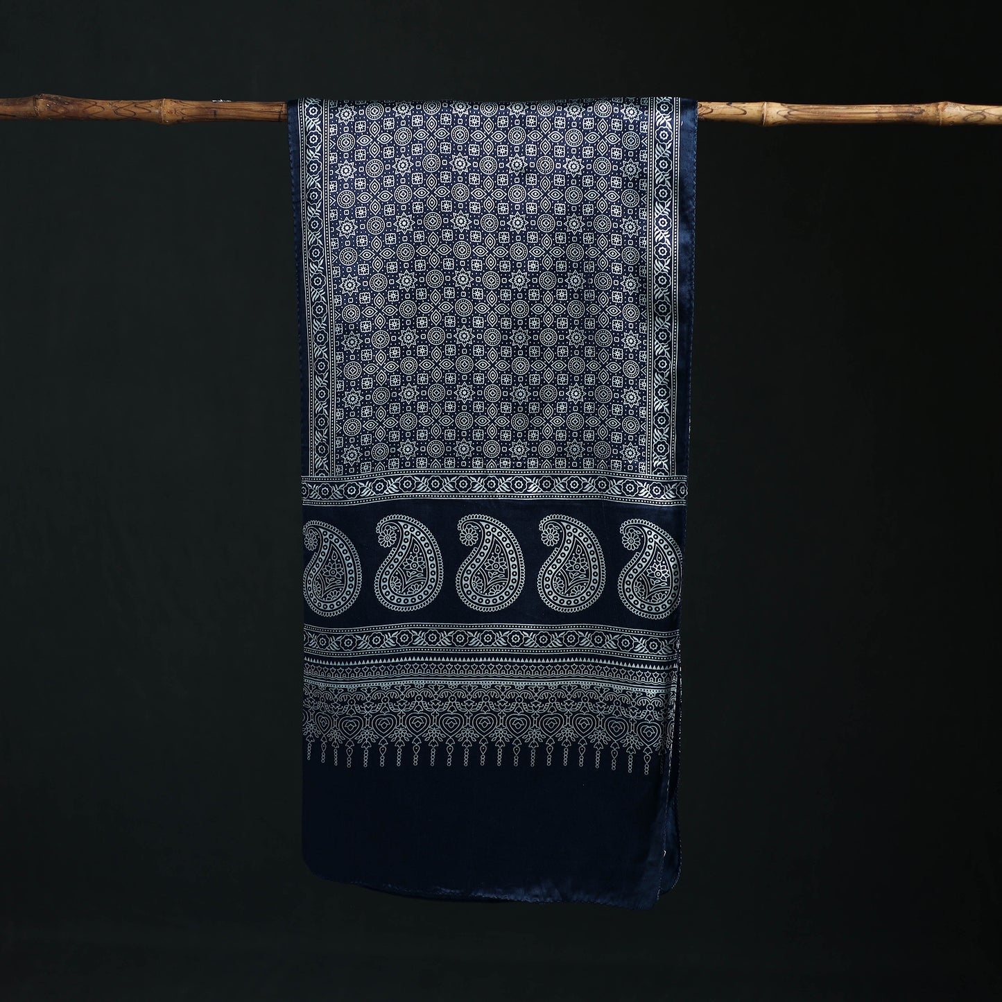 Kutch Printed Mashru Silk Stole 20