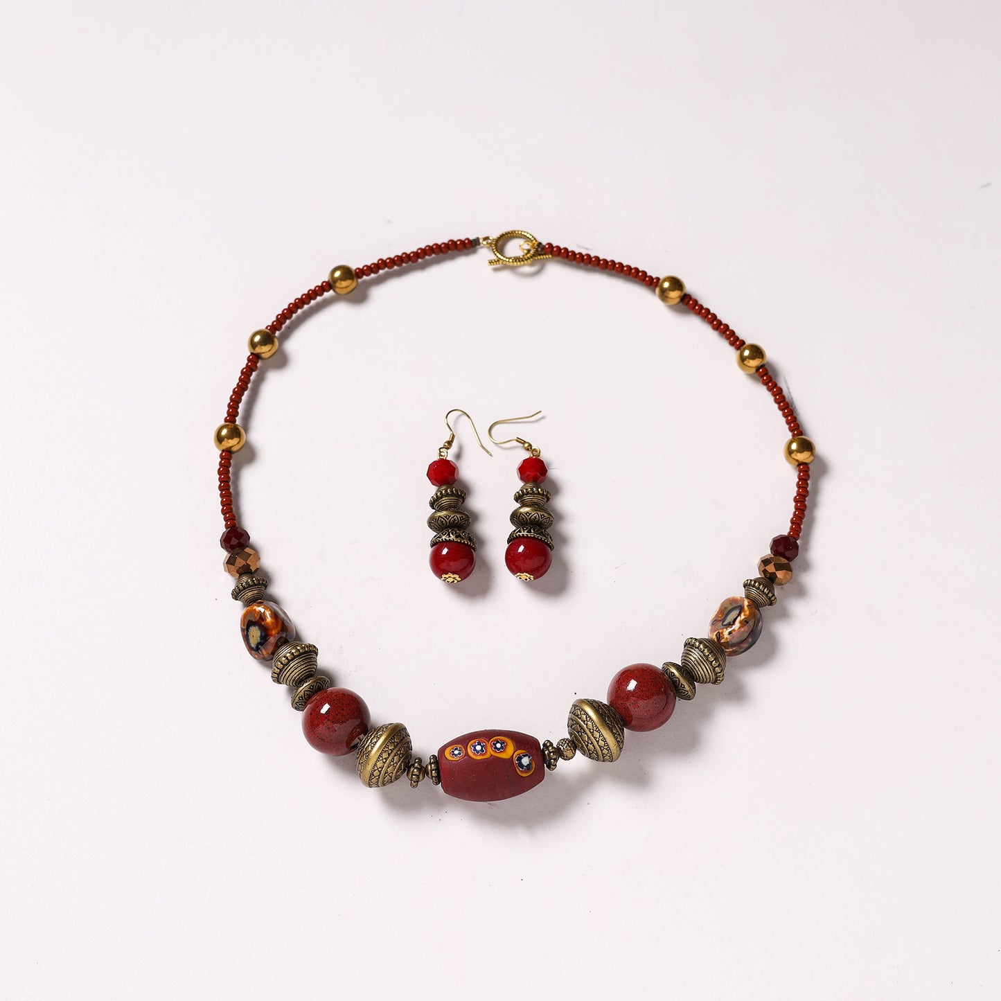 Handmade Beaded Necklace Set 244