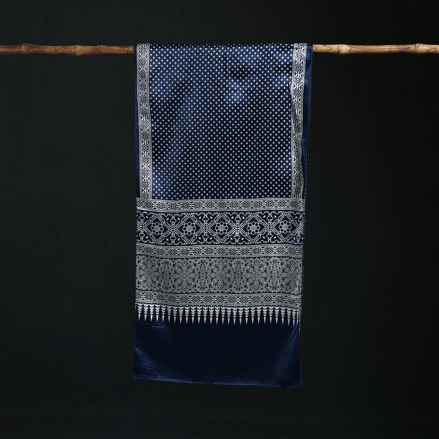 Kutch Printed Mashru Silk Stole 19