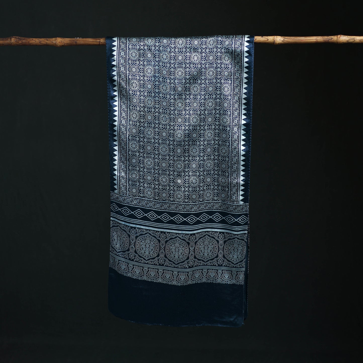 Kutch Printed Mashru Silk Stole 18