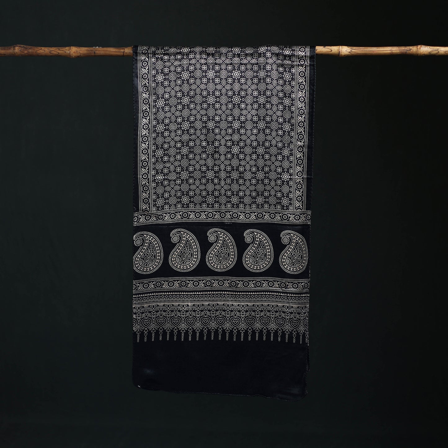 Kutch Printed Mashru Silk Stole 16