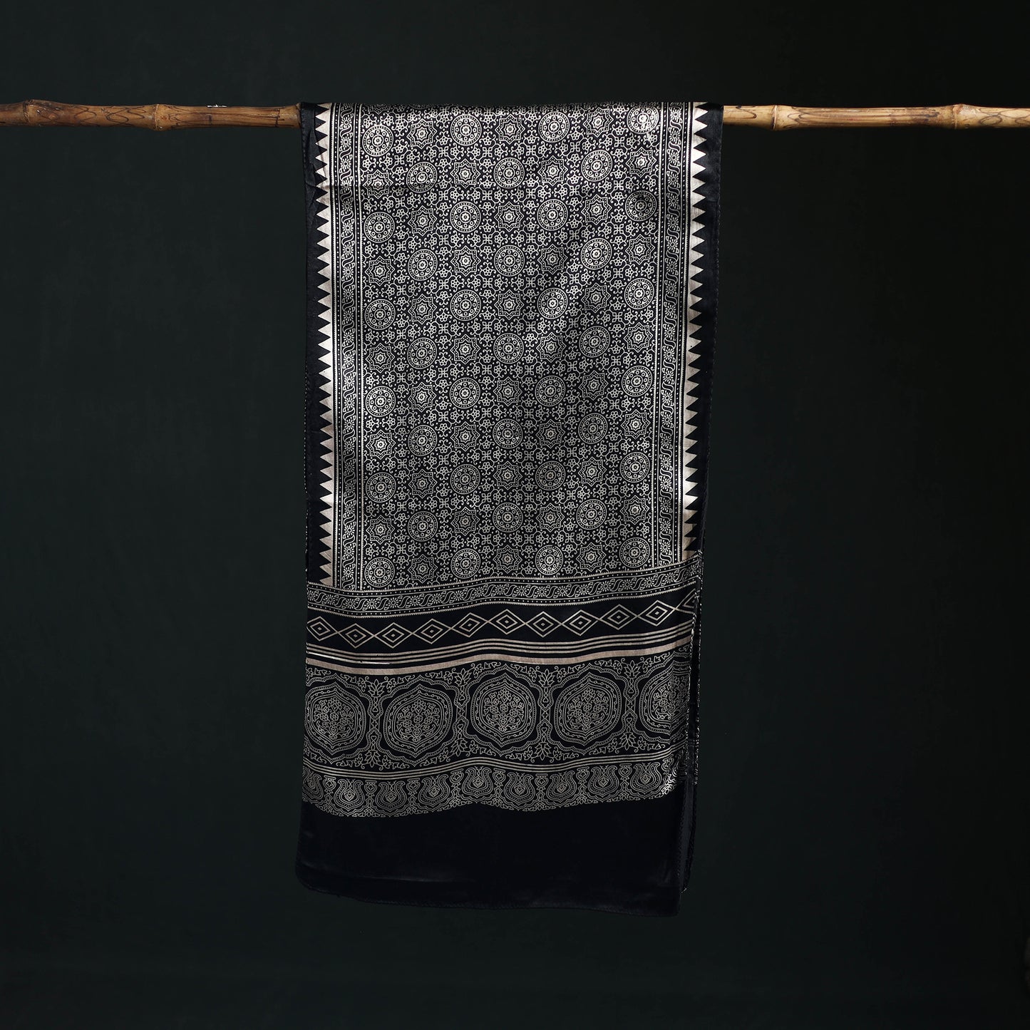 Kutch Printed Mashru Silk Stole 14