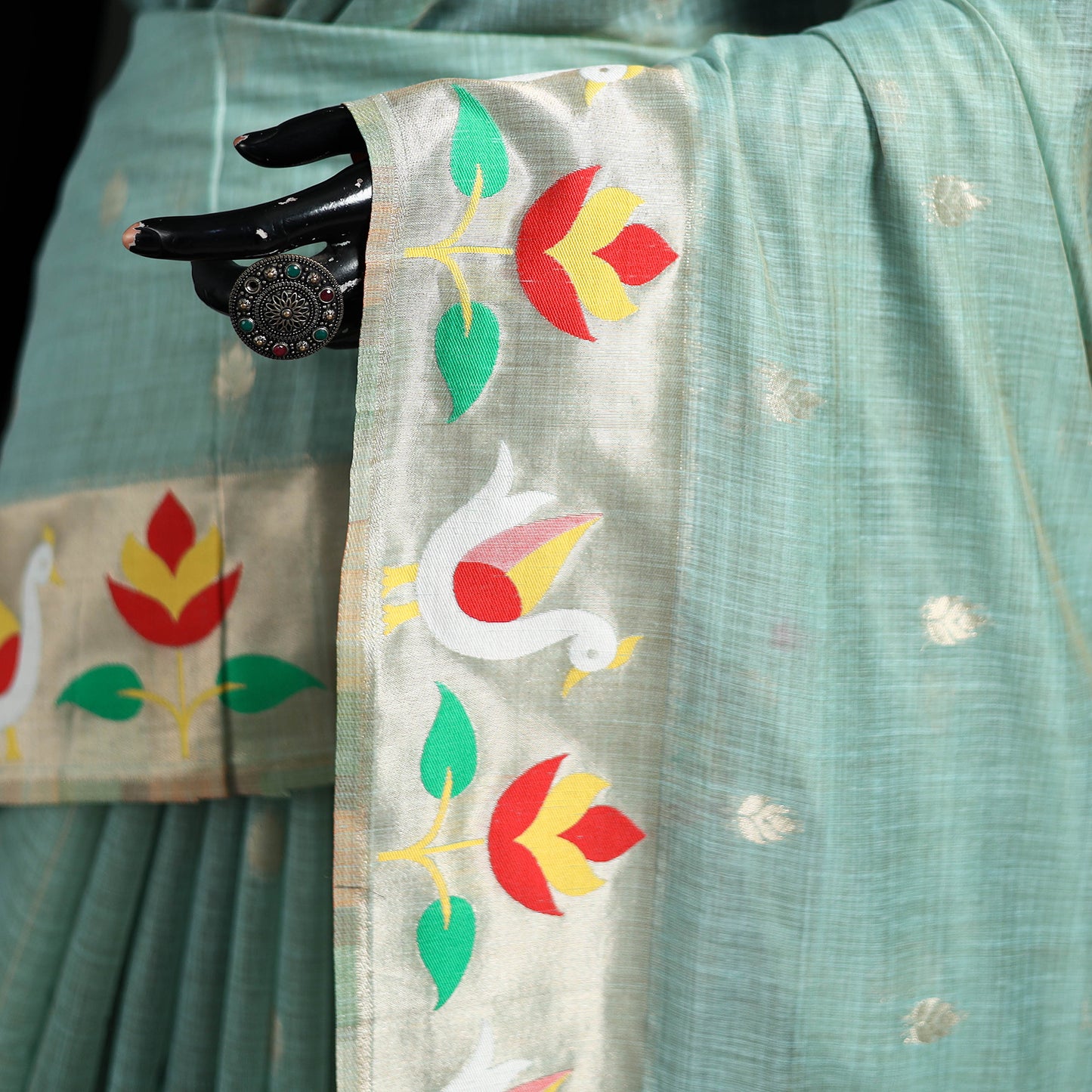 Bangalore Silk Zari Border Saree 17