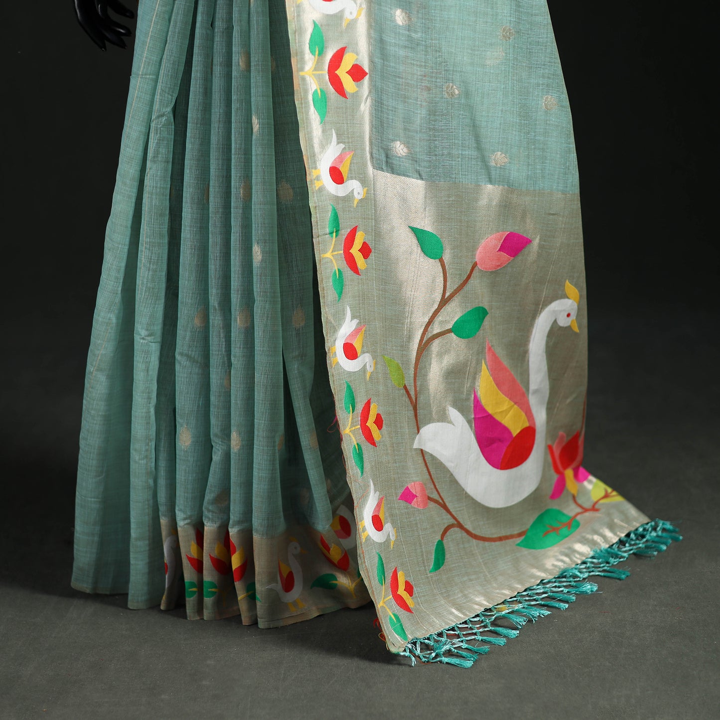 Bangalore Silk Zari Border Saree 17
