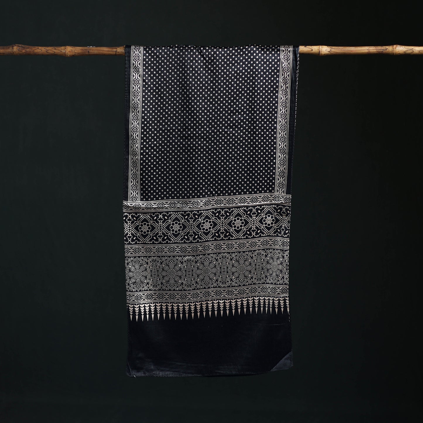 Kutch Printed Mashru Silk Stole 15