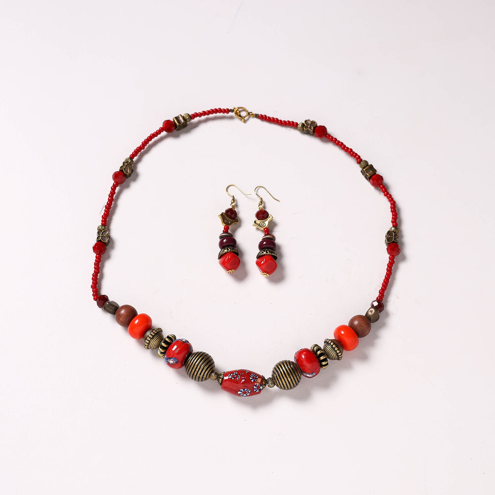 Handmade Beaded Necklace Set 253