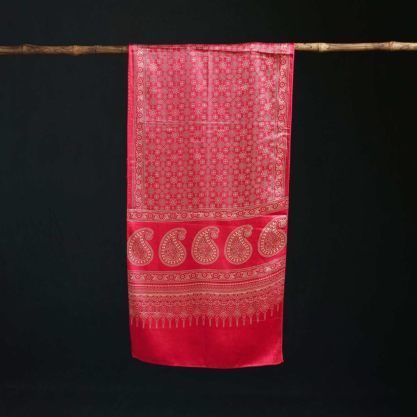 Kutch Printed Mashru Silk Stole 11