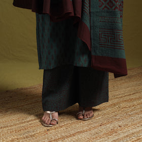 Natural Dyed Hand Block Bagh Print Cotton Suit Set with Dupatta for Women 13
