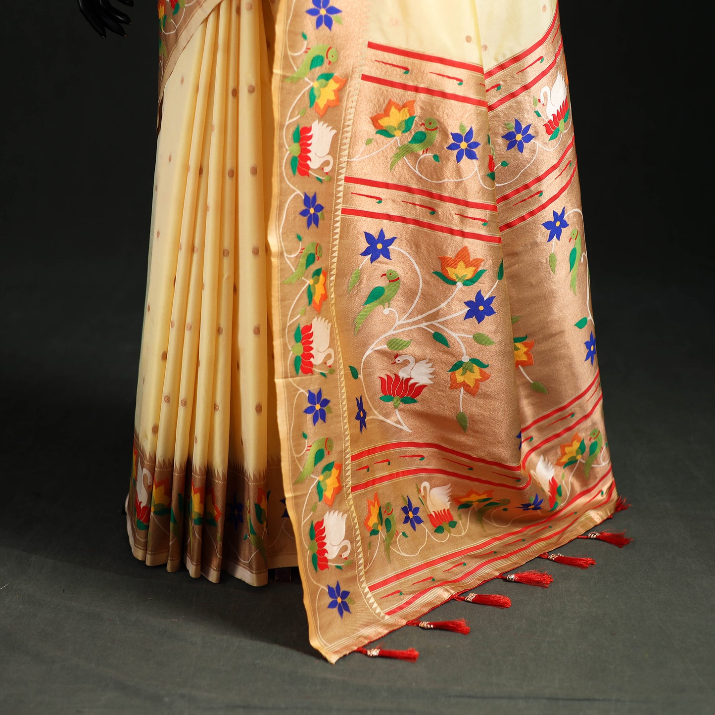 Bangalore Silk Zari Border Saree 04