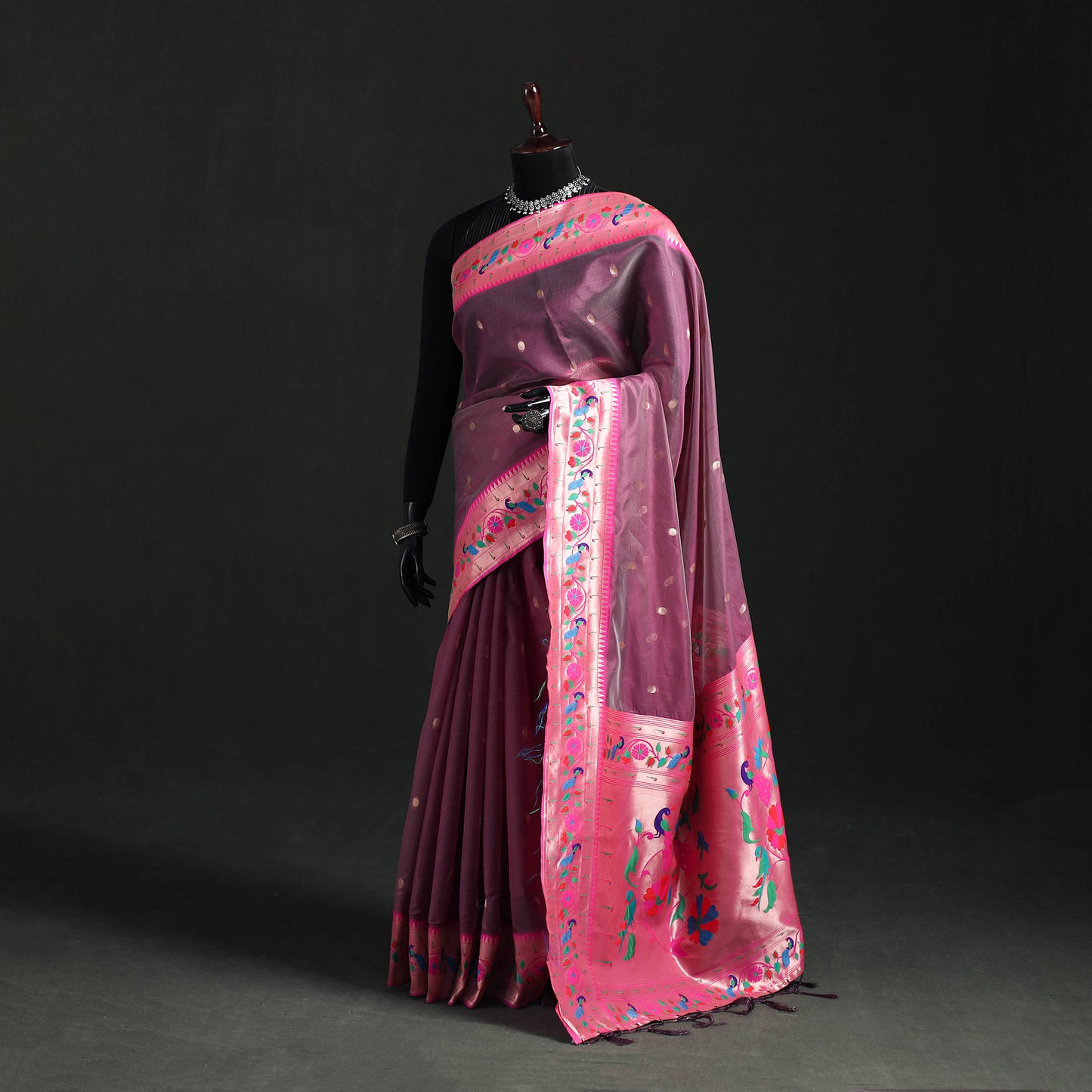 Bangalore Silk Zari Border Saree 05