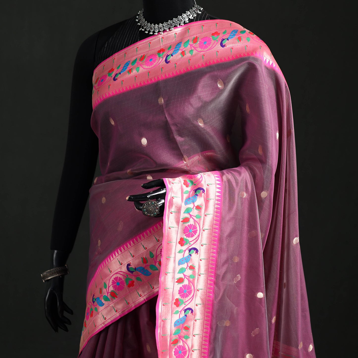 Bangalore Silk Zari Border Saree 05