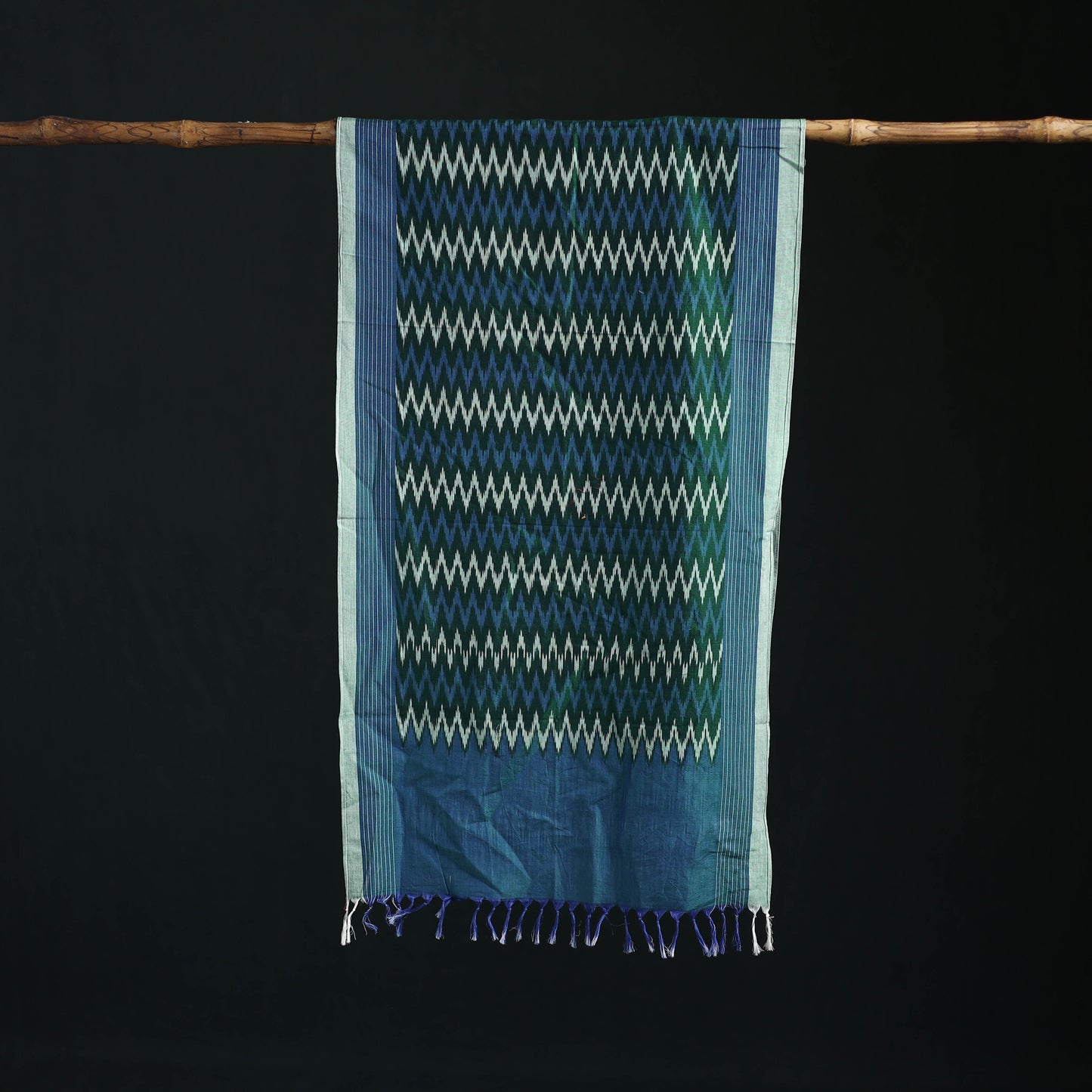 Pochampally Ikat Weave Cotton Stole 37