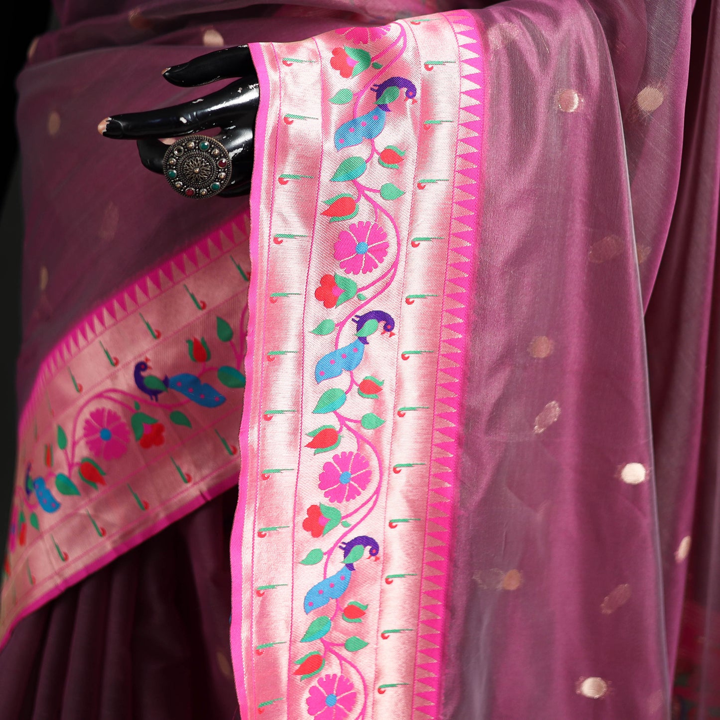 Bangalore Silk Zari Border Saree 05