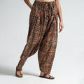Multicolor - Kalamkari Block Printed Cotton Elasticated Salwar 15
