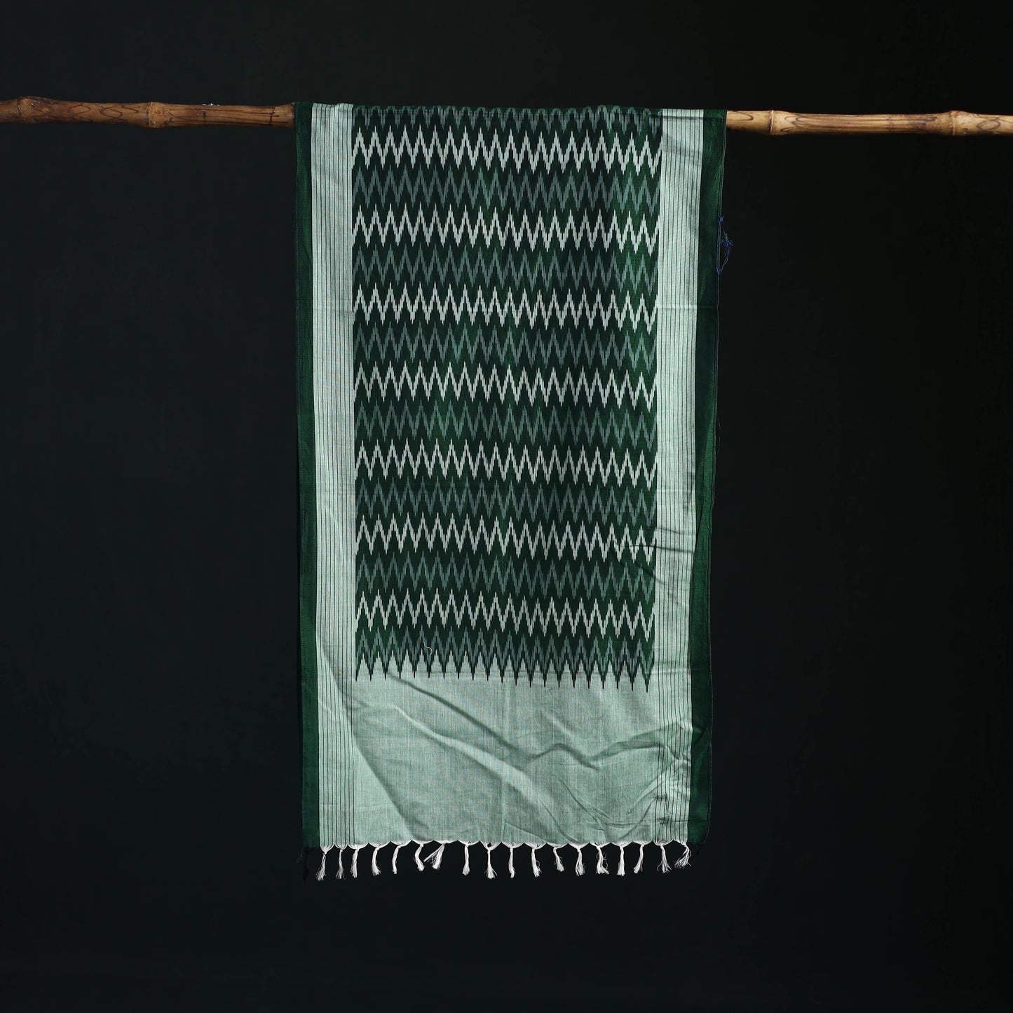 Pochampally Ikat Weave Cotton Stole 33