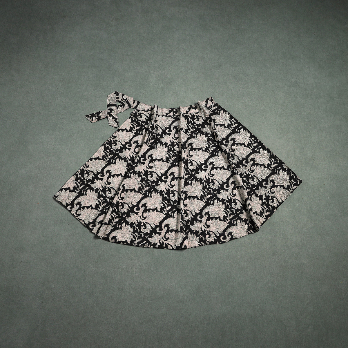 Bagru Hand Block Print Cotton Wrap Around Skirt 74