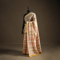 Bagh Hand Block Print Natural Dyed Maheshwari Silk Zari Border Saree 11