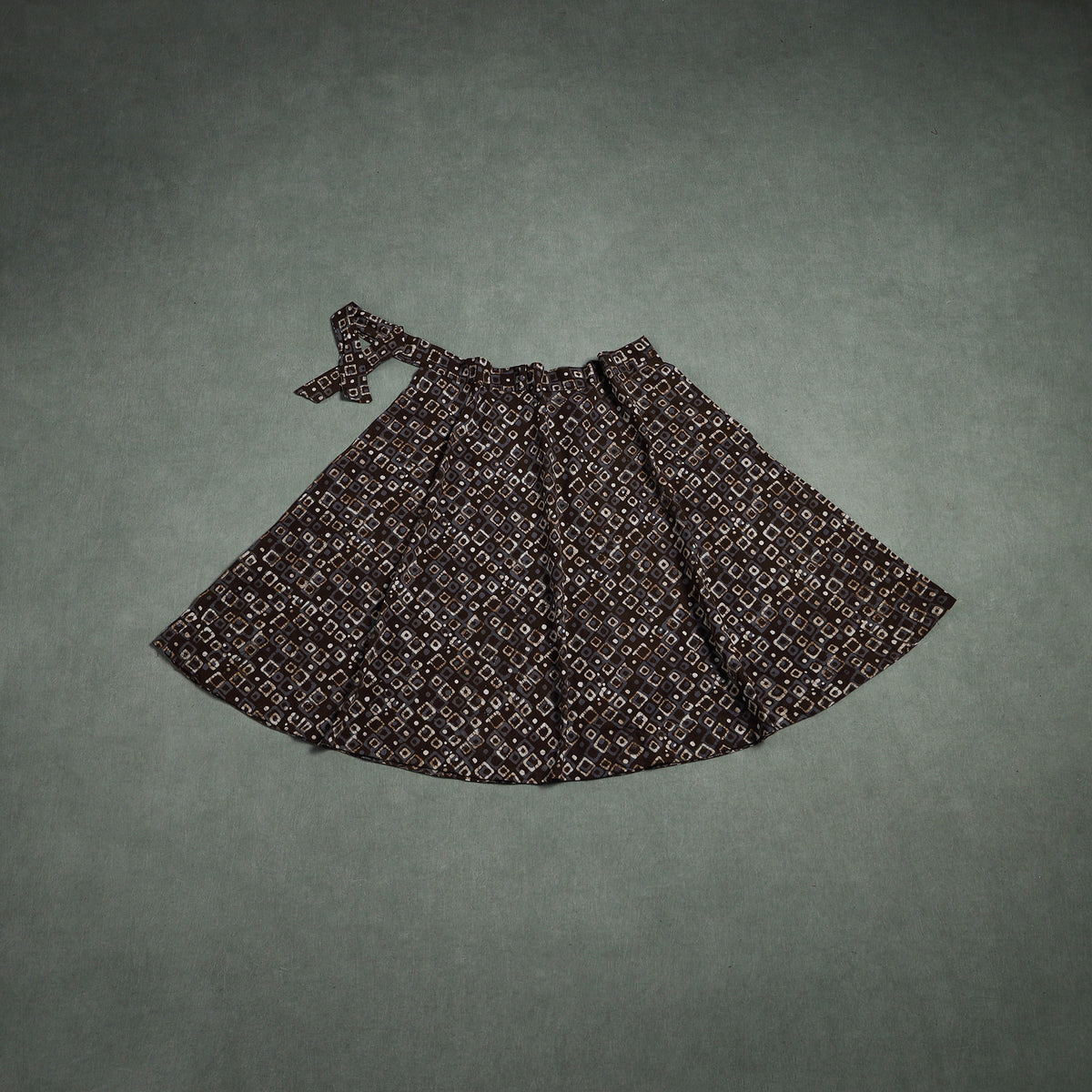 Batik Print Cotton Wrap Around Skirt 92