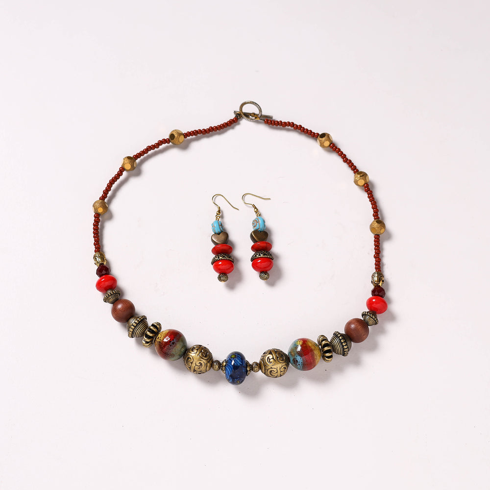 Handmade Beaded Necklace Set 271