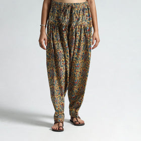 Buy Kalamkari Block Printed Cotton Elasticated Salwar 14 Online at iTokri.com