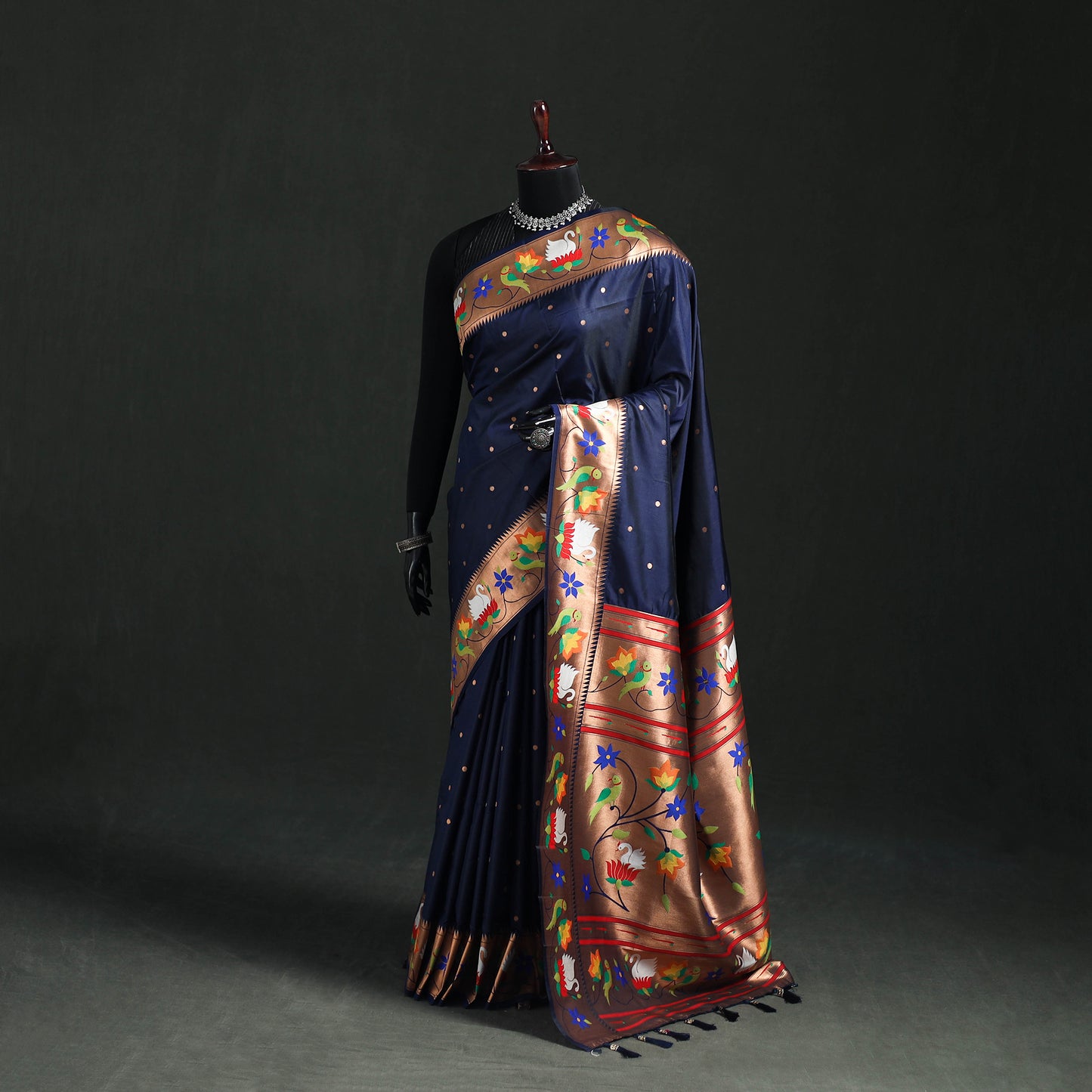 Bangalore Silk Zari Border Saree 07