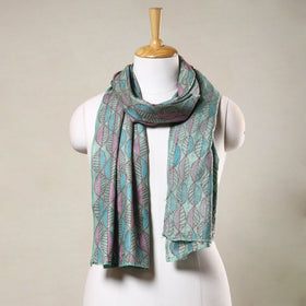  Special Sujani Hand Embroidery Handloom Pure Tussar Silk Stole 