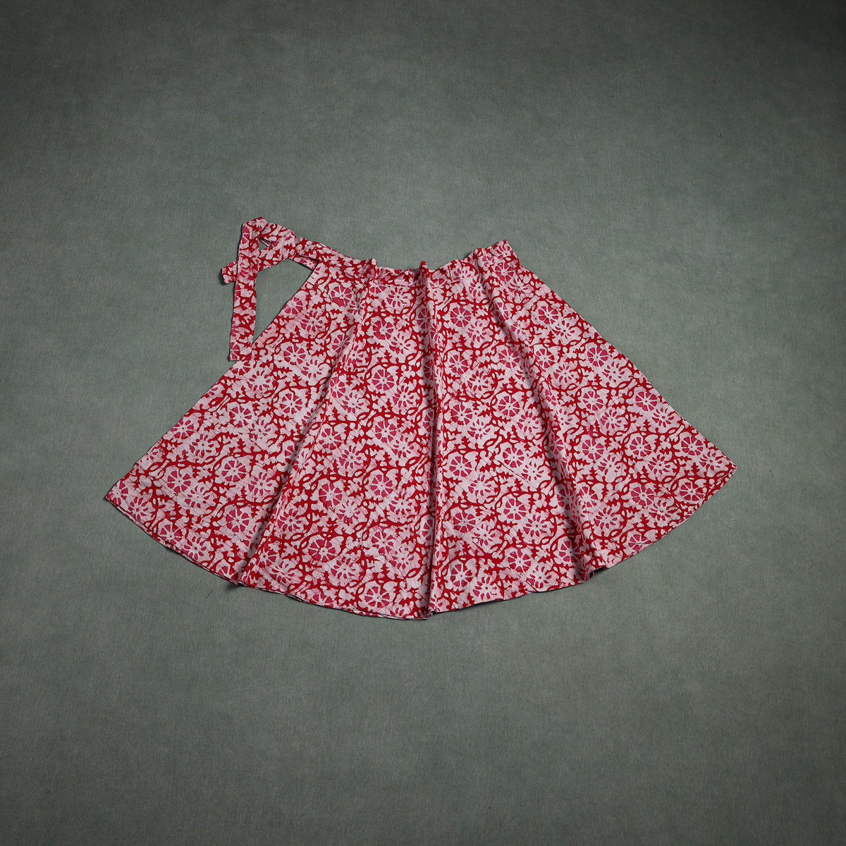 Batik Print Cotton Wrap Around Skirt 95