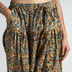 Buy Kalamkari Block Printed Cotton Elasticated Salwar 14 Online at iTokri.com