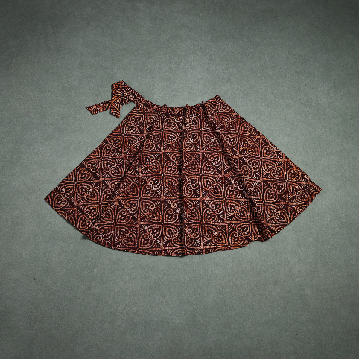 Batik Print Cotton Wrap Around Skirt 101