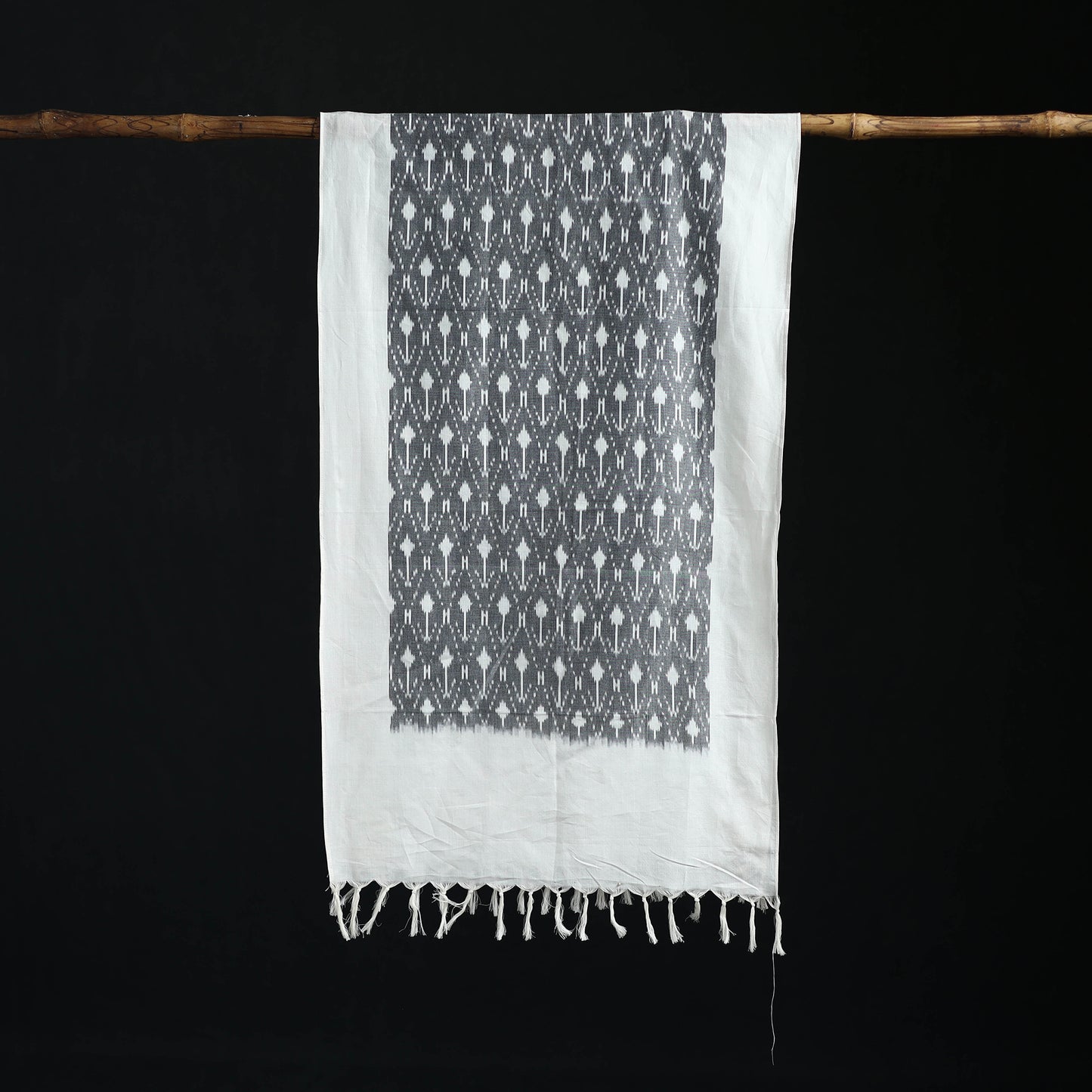 Pochampally Ikat Weave Cotton Stole 22